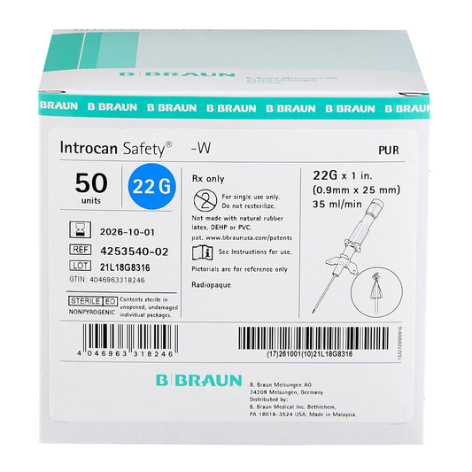 Introcan Cannula B.BRAUN 22g