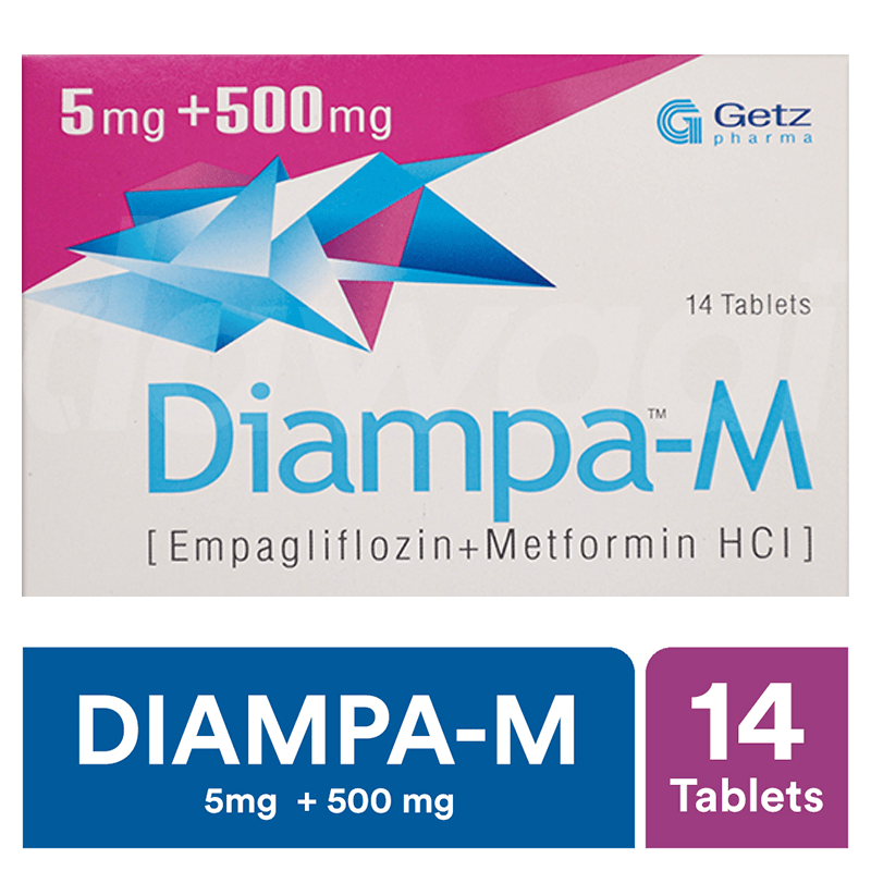Diampa M 5/500mg Tablets