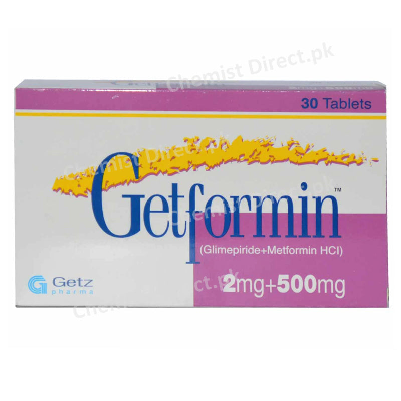 Getformin 2/500mg Tablets