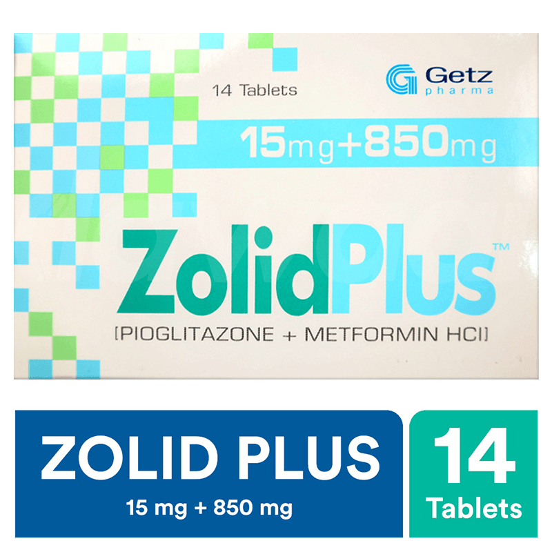 Zolid Plus 15/850mg Tablets