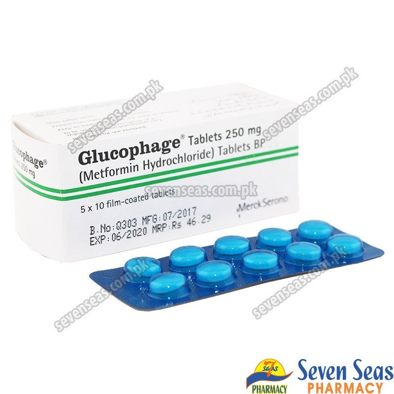 Glucophage 250mg Tablets