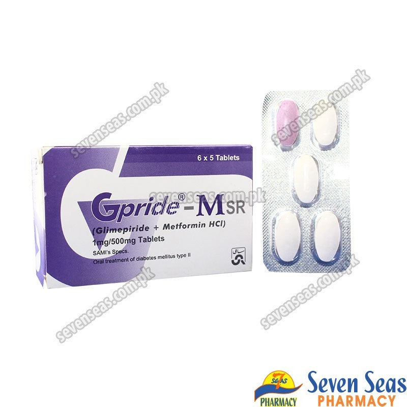 Gpride M SR 1/500mg Tablets