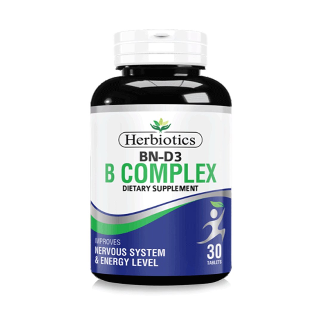 Herbiotics BN-D3 B-COMPLEX 30 Tablets