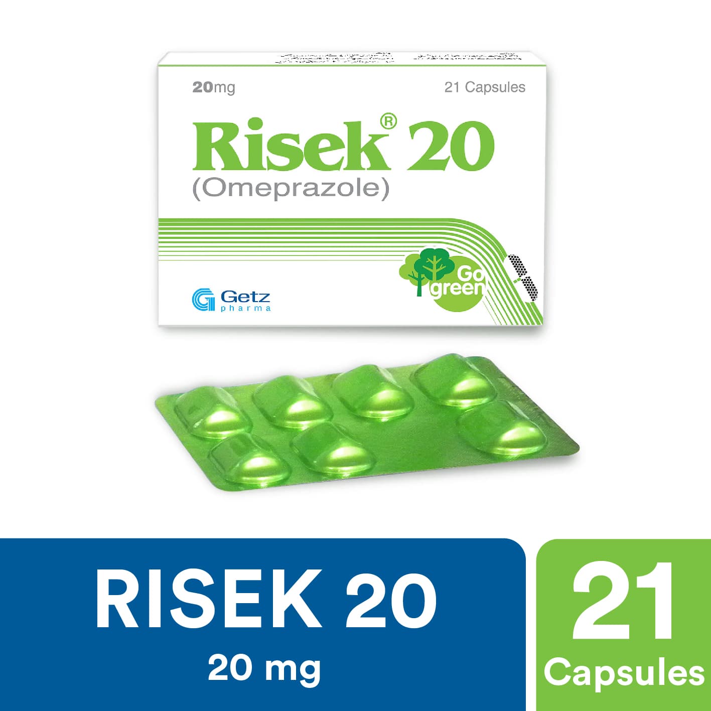 Risek 20mg Capsules
