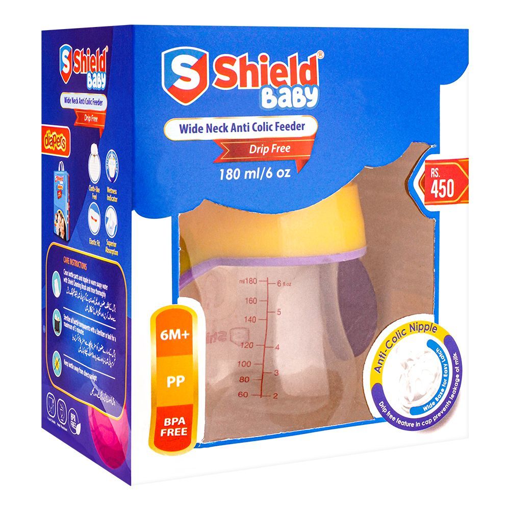 Shield Wide Neck /6.0 OZ Bottle 180ml