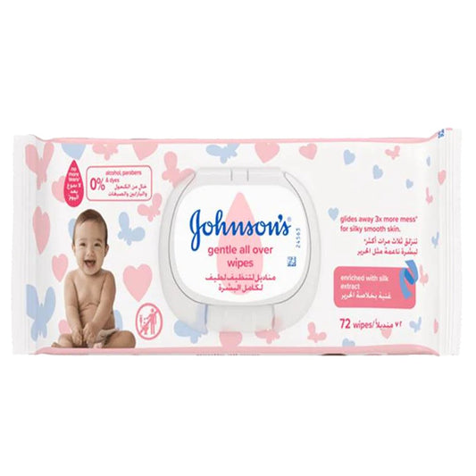 Johnsons Wipes 72 Pieces