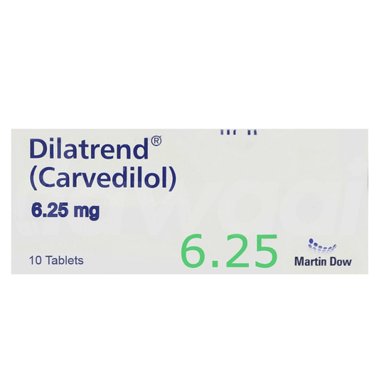 Dilatrend 6.25mg Tablets