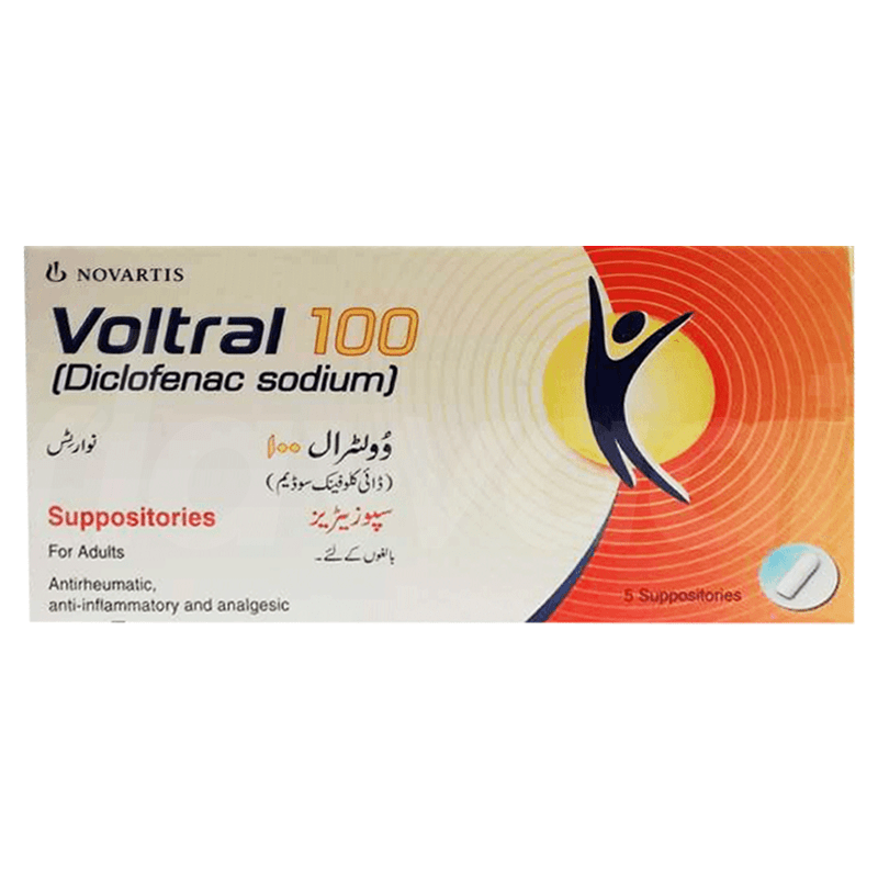 Voltral Suppositories 100mg