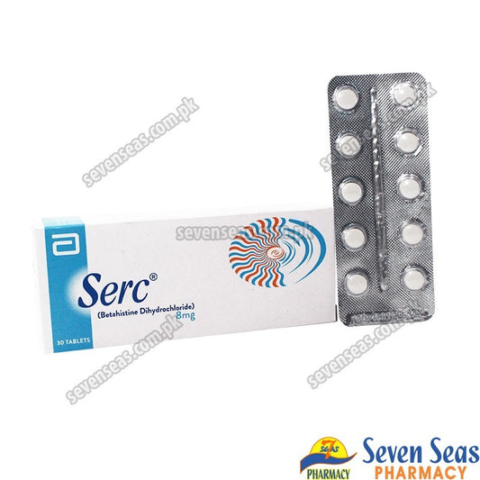 Serc 8mg Tablets